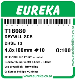 T1B080 - Drywall Screw T3 -T1B080_Label_T